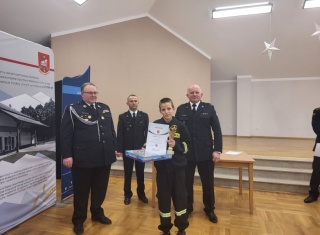 Zwycięstwo w Gminnych Eliminacjach 2023 Ogólnopolskiego Turnieju Wiedzy Pożarniczej „Młodzież zapobiega pożarom”